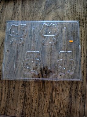 Clear Hello Kitty Silicone Lollipop Candy Mold